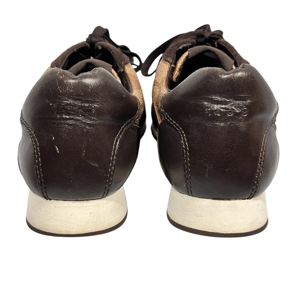 COACH Rebecca Khaki Chestnut Brown Sneakers Shoes Women's Size 8.5 - Picture 7 of 16
